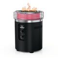 Ninja Fireside360™ Outdoor Heater & Fire Pit with 3 Modes – Flame, Heat, Flame & Heat, Portable for Patio, Deck, Camping, Beach, Easy Control Flames and Heat, Push to Start Ignition, Black, OF101BK