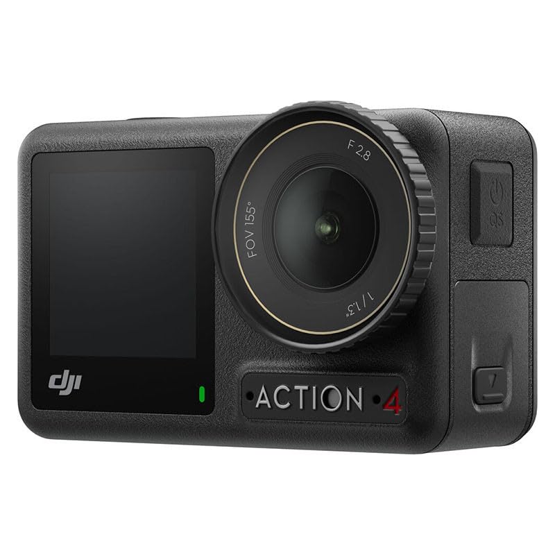 DJI Bundle Osmo Action 4 Standard - Caméra d’Action étanche 4K/120 IPS avec capteur 1/1,3 Pouce, des Images saisissantes en Basse lumière, des Couleurs D-Log M 10 Bits, Batterie 1 770 mAh prolongée