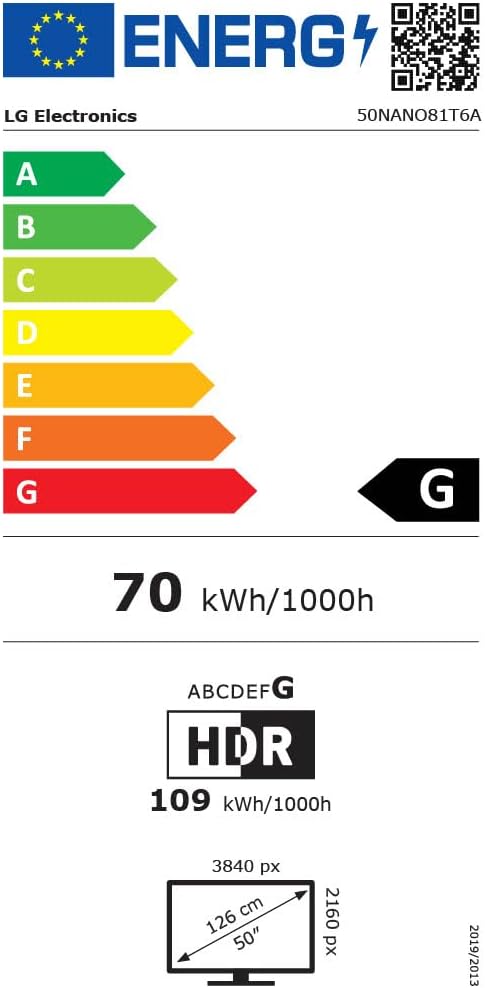 LG Nanocell TV 2024 | 50NANO81 | 50 Pouces | UHD | Processeur α5 Gen7 AI 4K, Bleu foncé