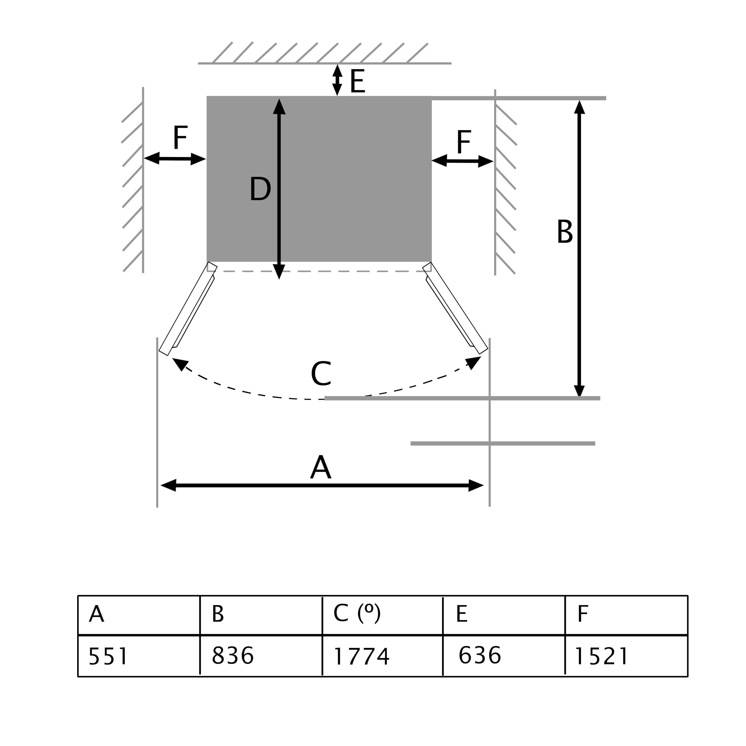 Cecotec Réfrigérateur Congélateur porte française Bolero CoolMarket FD 436 Dark E. 436 L, Total No Frost, Multi Airflow y compresseur inverter para ahorro energético.