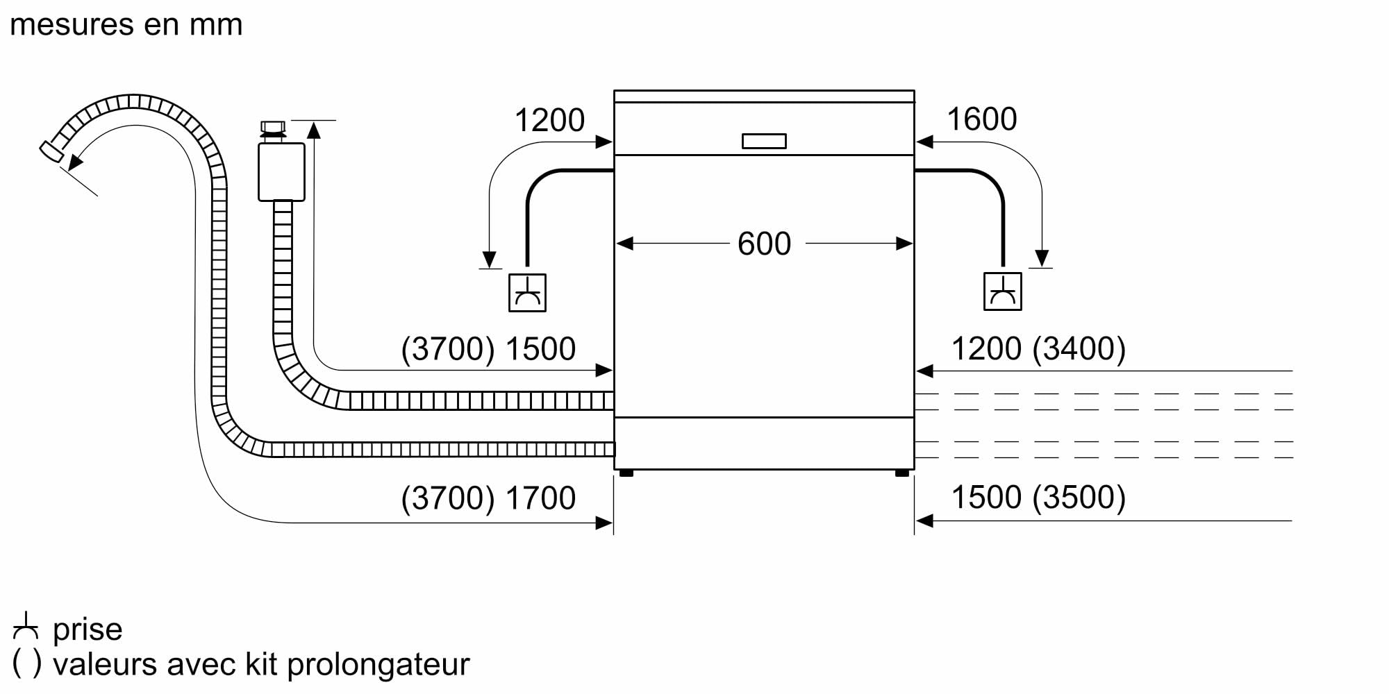 Bosch SMV25EX06F, Série 2, Lave-vaisselle 60 cm, Encastrable