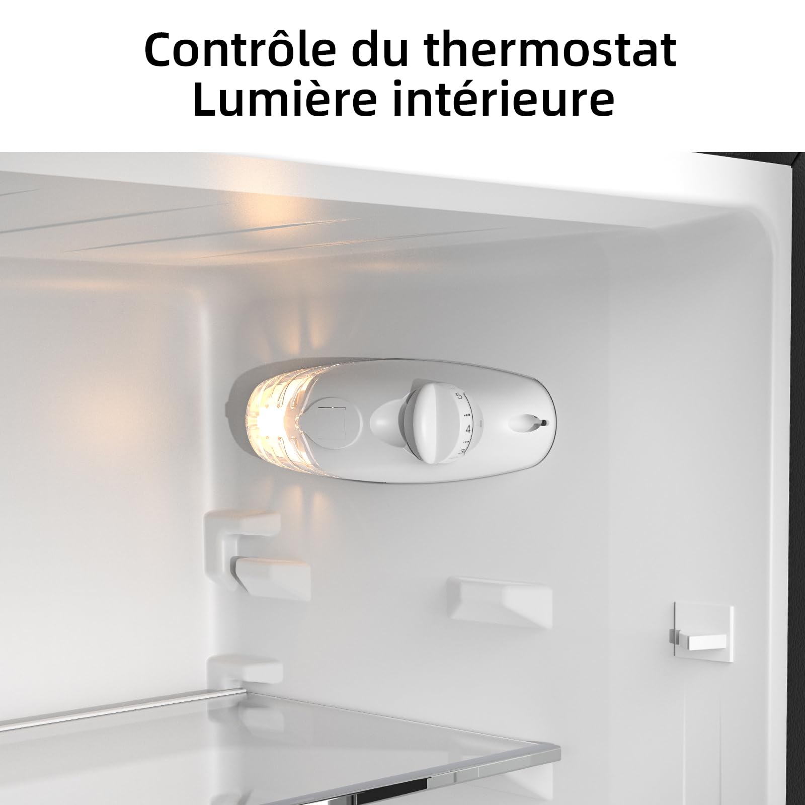 CHIQ Réfrigérateur congélateur bas FBM157L42 157L (109+48), Largeur 47cm, Low frost, 39 db, Portes réversibles, 12 ans de garantie sur le compresseur