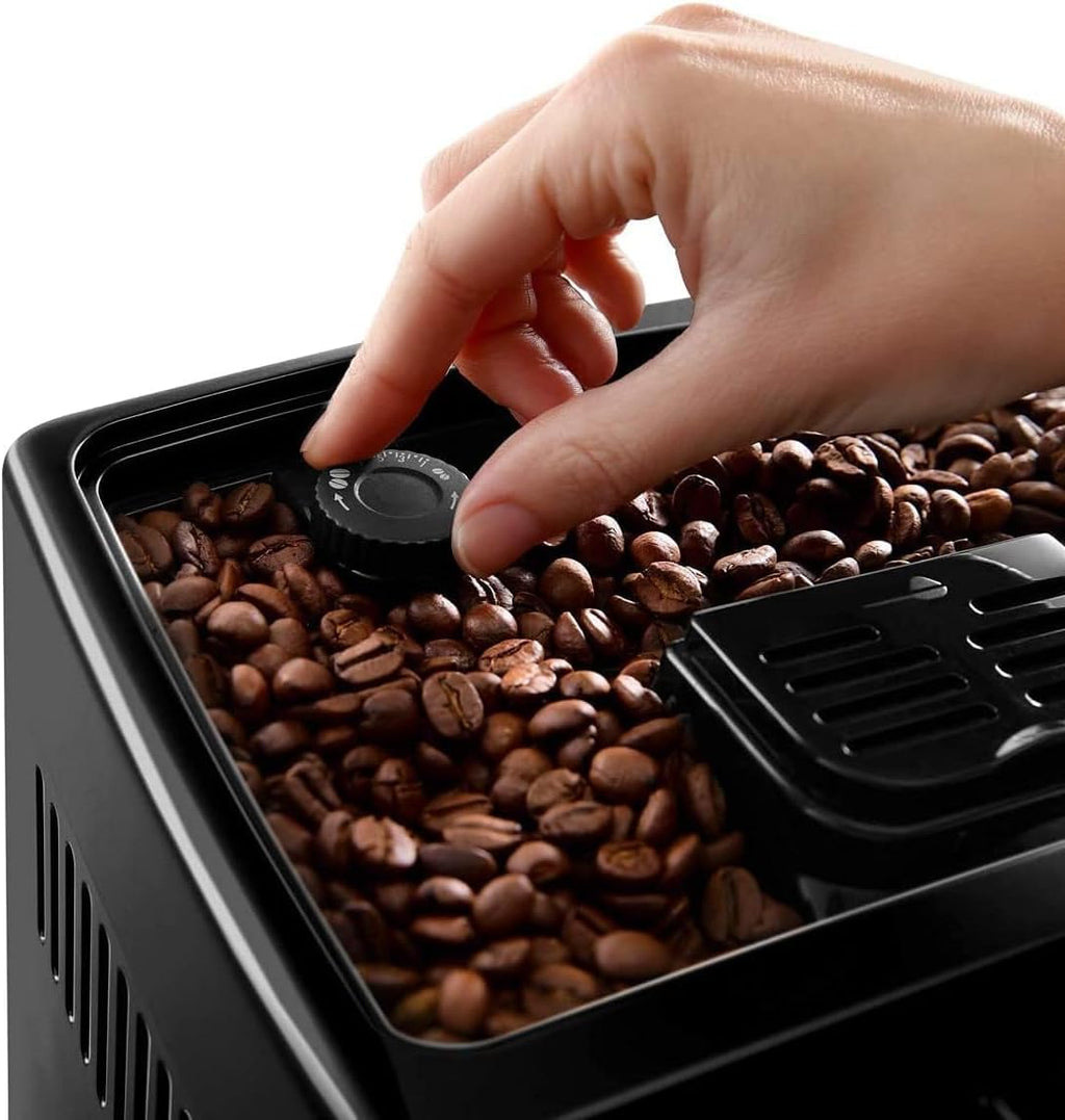 De'Longhi Dinamica Machine a Café Grain ECAM350.15.B, Machine Expresso et Cappucino, Noir