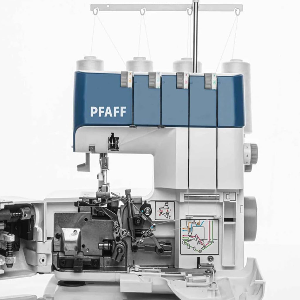 PFAFF Machine à coudre Admire 1000 Multicolore Aluminium 4 fils 16 points différents Facile à utiliser