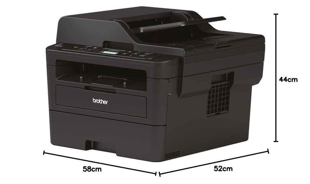 Brother DCP-L2550DN Imprimante multifonction Laser 3 en 1 | Monochrome | A4 | Recto-verso | Numérisation couleur | Connexion Ethernet