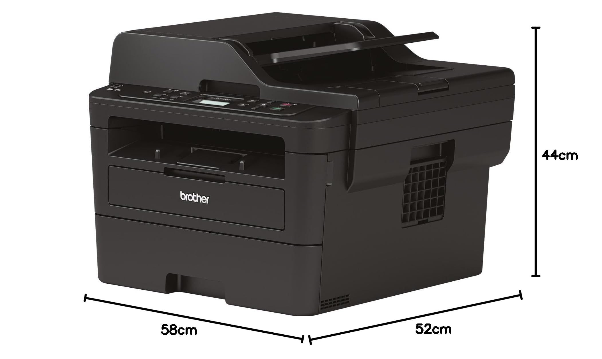Brother DCP-L2550DN Imprimante multifonction Laser 3 en 1 | Monochrome | A4 | Recto-verso | Numérisation couleur | Connexion Ethernet