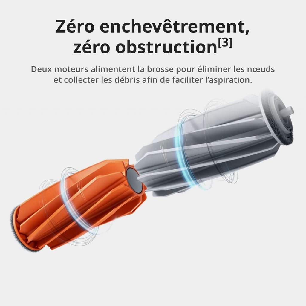 DJI ROMO S Robot Aspirateur Laveur, Aspirateur Robot de 25 000 Pa, détection de Niveau Drone, Deux Bras robotiques, 200 Jours sans Maintenance, Lavage et séchage Auto des tampons de serpillière