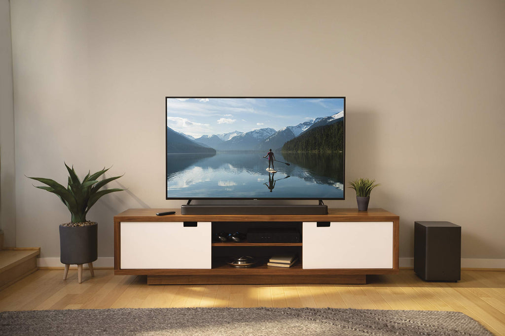 JBL Bar 2.1 Barre de Son Basses Profondes, système de Divertissement à Domicile avec capacités de Diffusion en continu et Caisson de Basses, Noir