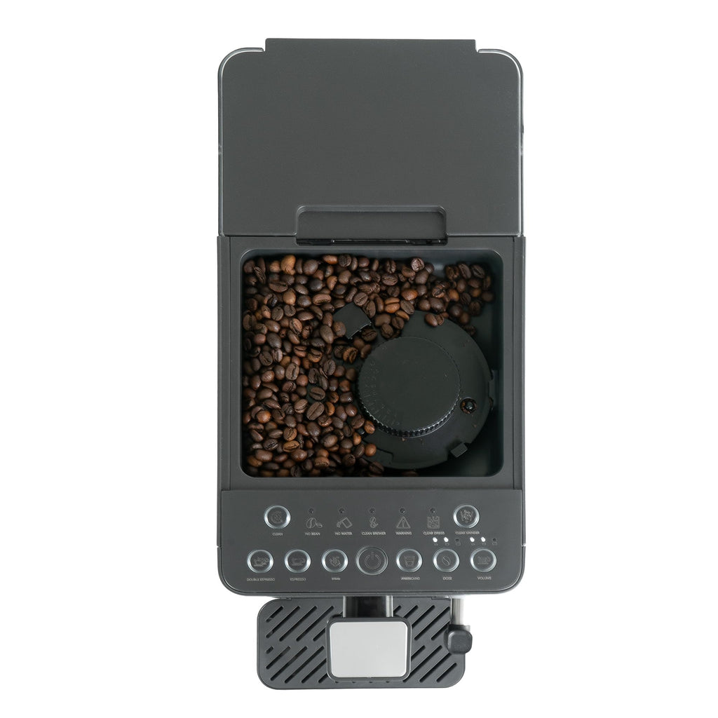 Jocca Cafetière super automatique 20 bars, 1 350 W, réservoir 1,5 l, moulin intégré 15 niveaux, vaporisateur à lait, fonctions expresso, double expres