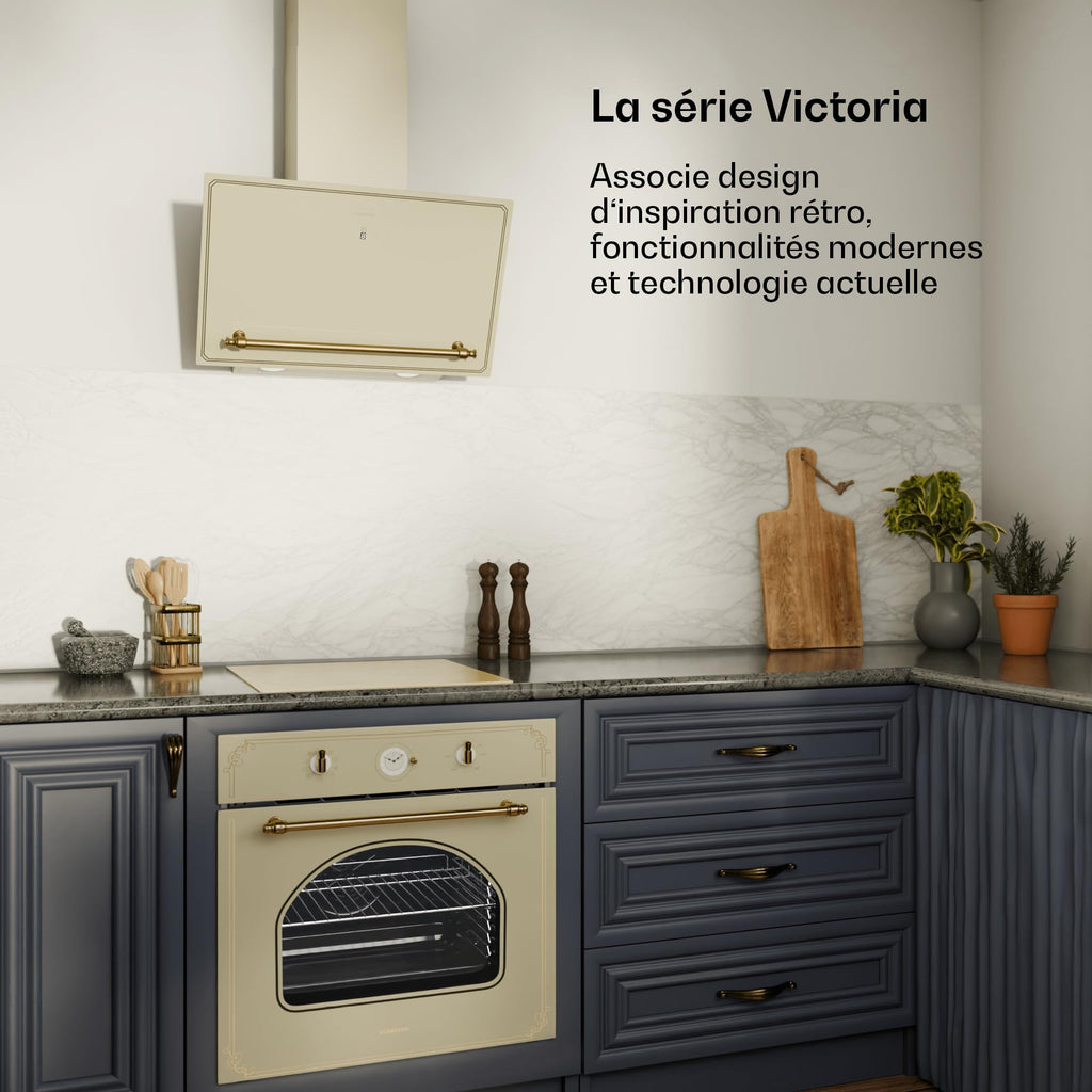 Klarstein Victoria Plaque À Induction Encastrable - 3 Zones, 6600 W Avec Boosters, Commande Tactile À Curseur, Minuterie & Verrouillage Parental, Vitr