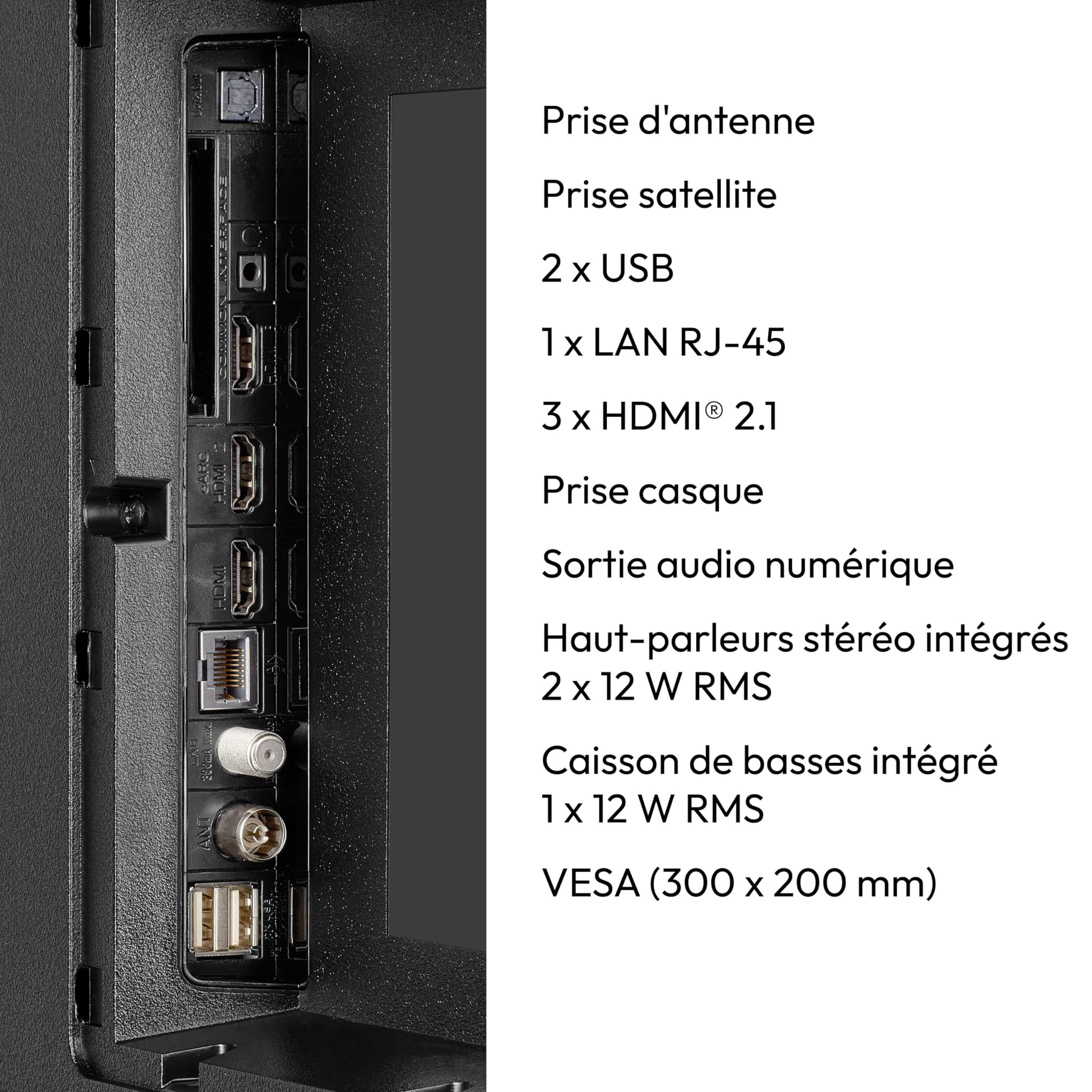 MEDION TV OLED 138,8 cm (55") (TiVo, Smart-TV, Dolby Vision HDR, Caisson de Basses, MEMC, Micro Dimming, Portail TiVo, Prime Video, Disney+, Dolby Atm